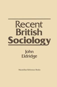 Paperback Recent British Sociology Book