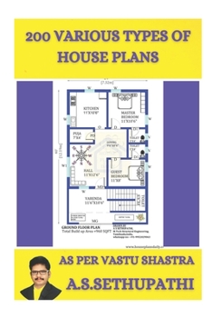 Paperback 200 various types of House plans: As per Vastu Shastra Book