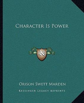 Paperback Character Is Power Book