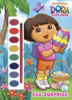Paperback Egg Surprise (Dora the Explorer) [With Paint Brush and Paint] Book