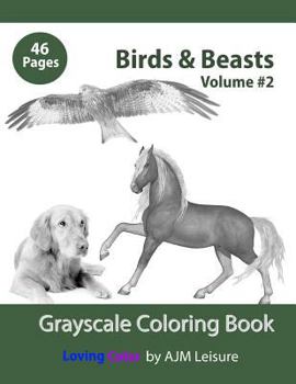 Paperback Birds & Beasts Volume 2: Adult Coloring Book