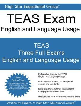 Paperback TEAS Exam English and Language Usage: Free TEAS Online Tutor Book