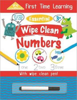 Paperback First Time Learning: Wipe Clean Numbers Book