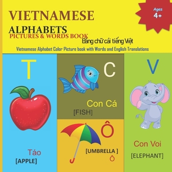 Paperback Vietnamese Alphabets Pictures & Words Book