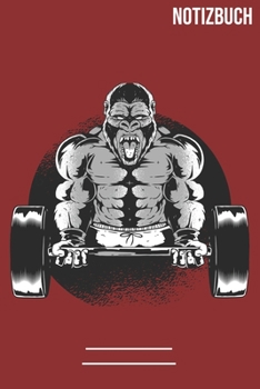 Paperback Notizbuch Gorilla Fitness: A5 Notebook - 111 Seiten - Extra Kalender 2020 - Einzigartig - Dotgrid - Dotted - Punktraster - Geschenk - Geschenkide [German] Book