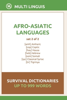 Paperback Afro-Asiatic Languages Survival Dictionaries (Set 2 of 2) Book