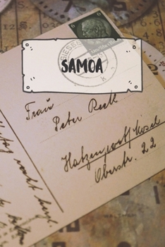 Paperback Samoa: Ruled Travel Diary Notebook or Journey Journal - Lined Trip Pocketbook for Men and Women with Lines Book