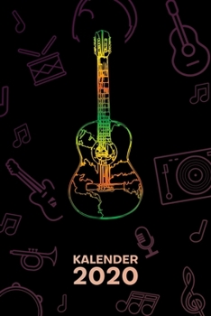KALENDER 2020: A5 Musikinstrumente Terminplaner für Gitarren Spieler mit DATUM - 52 Kalenderwochen für Termine & To-Do Listen - Vintage Gitarre ... Jahreskalender Rock Musik