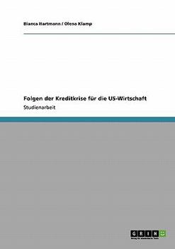 Paperback Folgen der Kreditkrise für die US-Wirtschaft [German] Book