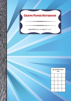 Paperback Graph Paper Notebook: Quad Ruled 4x4 - 110 Pages - 7" x 10" Squared Graphing Paper * Blank Notebook * Grid Paper * Softback ...(Composition Book