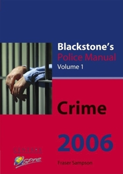 Paperback Blackstone's Police Manual Book