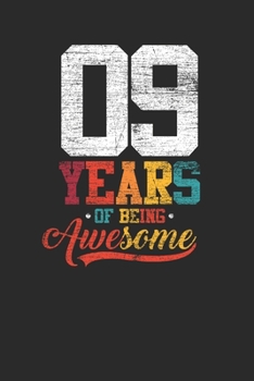 9 Years Of Being Awesome: Dotted Bullet Notebook –  Awesome Birthday Gift Idea