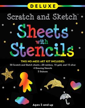 Misc. Deluxe Scratch & Sketch Sheets with Stencils Book