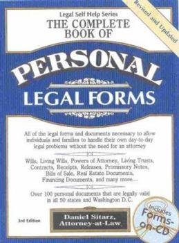 Paperback The Complete Book of Personal Legal Forms Book
