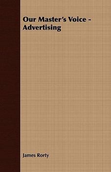 Paperback Our Master's Voice - Advertising Book