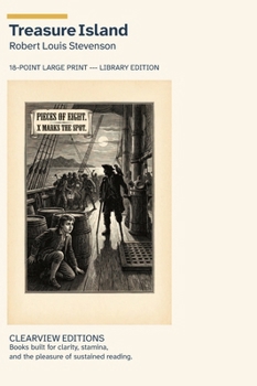 Hardcover Treasure Island: A Clearview Large Print Edition [Large Print] Book