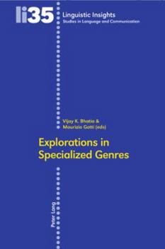 Paperback Explorations in Specialized Genres Book