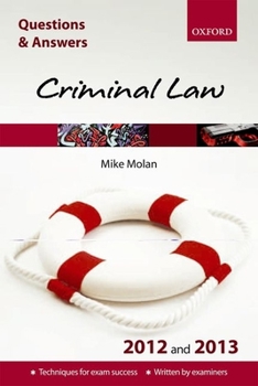 Paperback Q&A Criminal Law 2012 and 2013 (Questions & Answers) Book