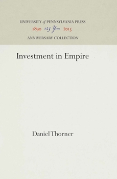 Hardcover Investment in Empire: British Railway and Steam Shipping Enterprise in India, 1825-1849 Book