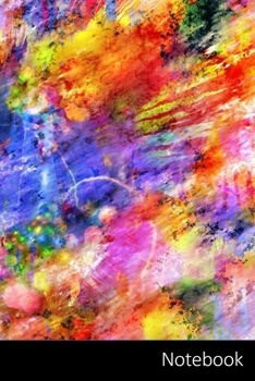 Notebook: 色、抽象的、カラフル、アート ノートブック/ 日記 / ライティングブック /