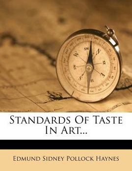 Paperback Standards of Taste in Art... Book