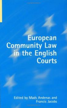 Hardcover European Community Law in the English Courts Book