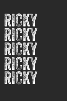 Paperback Name RICKY Journal Customized Gift For RICKY A beautiful personalized: Lined Notebook / Journal Gift, Notebook for RICKY,120 Pages, 6 x 9 inches, Gift Book