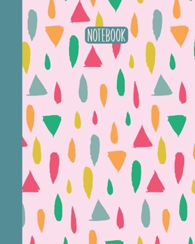 Notebook: Everyday Journal for Writing, Journaling, Notes, To Do Lists, Gratitude, Ideas, and More | Abstract Shape Pattern Cover Design in Green, Teal, Yellow, Orange, and Red
