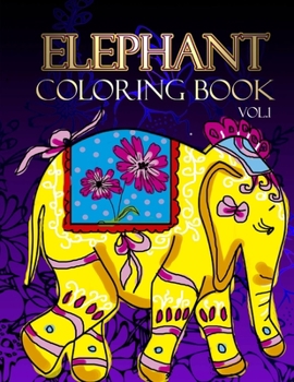Paperback Elephant Coloring Book: Volume 1 Book