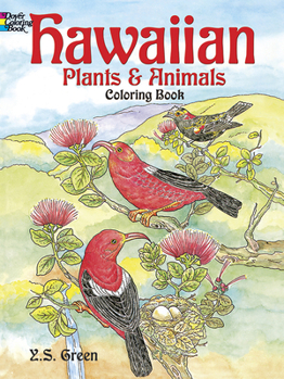 Paperback Hawaiian Plants and Animals Coloring Book