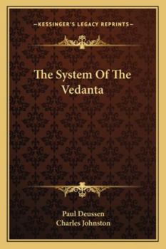 Paperback The System Of The Vedanta Book