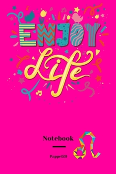 Lined Notebook Leo Sign Cover Hollywood Cerise color 160 pages 6x9-Inches