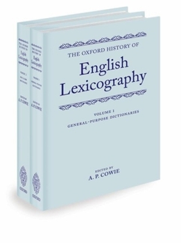 Hardcover The Oxford History of English Lexicography Book