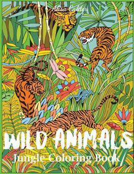 Paperback Wild Animals Jungle Coloring Book