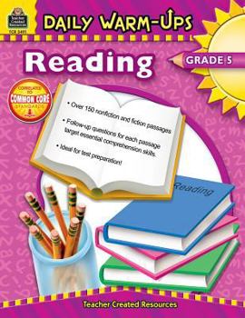 Paperback Daily Warm-Ups: Reading, Grade 5 Book