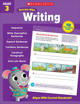 Paperback Scholastic Success with Writing Grade 3 Workbook Book