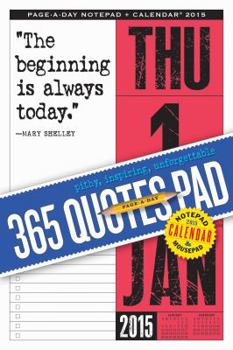 Calendar 365 Quotes Page-a-Day Notepad and 2015 Calendar Book