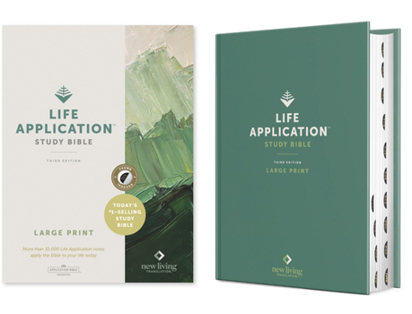 Hardcover NLT Life Application Study Bible, Third Edition, Large Print (Red Letter, Hardcover, Indexed) [Large Print] Book