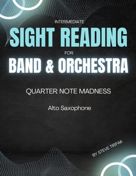 Paperback Quarter Note Madness: Alto Saxophone Book