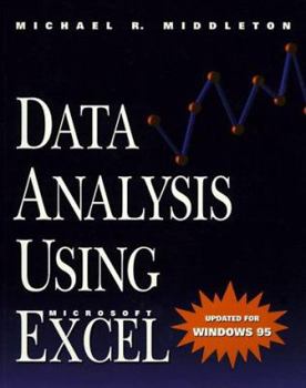 Paperback Data Analysis Using Microsoft Excel: Updated for Windows 95 Book