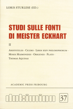 Paperback Studi Sulle Fonti Di Meister Eckhart [Italian] Book