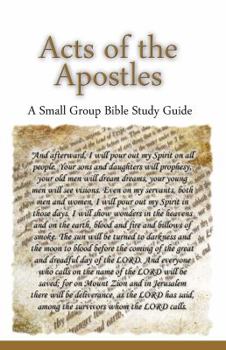 Paperback Acts of the Apostles, A Small Group Bible Study Guide Book