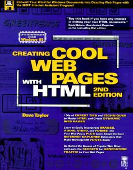 Paperback Creating Cool Web Pages with HTML with Disk Book