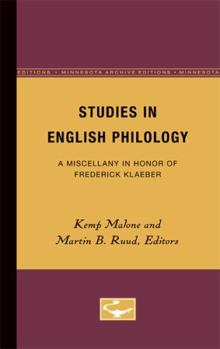 Studies in English Philology: A Miscellany in Honor of Frederick Klaeber