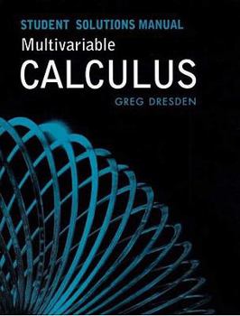 Paperback Student Solutions Manual Multivariable Calculus Book