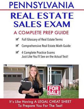 Paperback Pennsylvania Real Estate Exam A Complete Prep Guide: Principles, Concepts And 400 Practice Questions Book