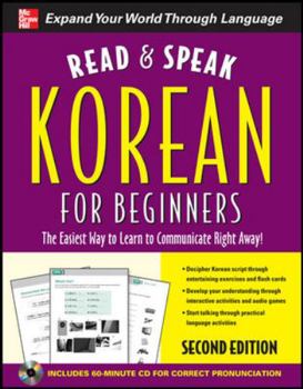 Paperback Read and Speak Korean for Beginners with Audio CD, 2nd Edition [With CD] Book