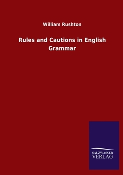 Paperback Rules and Cautions in English Grammar Book