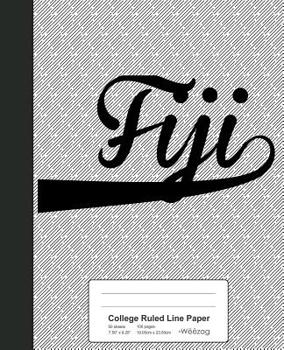 Paperback College Ruled Line Paper: FIJI Notebook Book