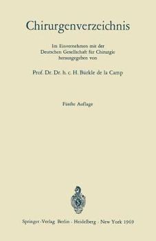 Paperback Chirurgenverzeichnis [German] Book